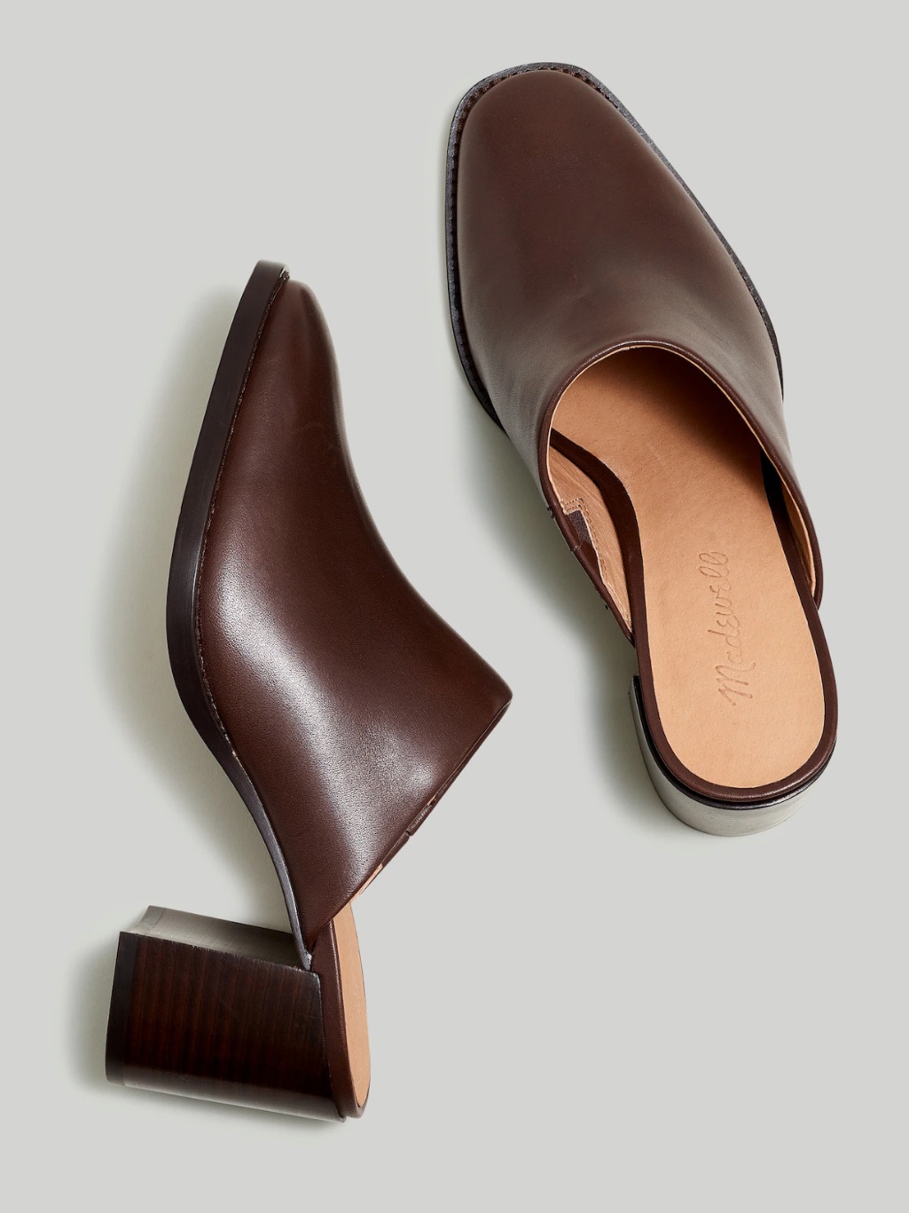 Madewell The Macarro Mule In Chocolate Raisin 6.5